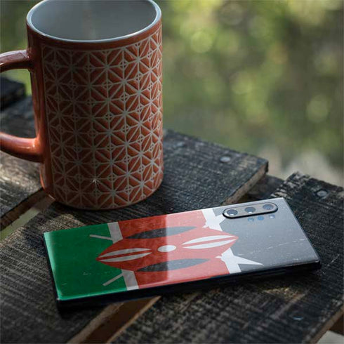 Kenya Flag Distressed Galaxy Note 10 Plus Skin
